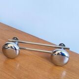 Porte manteau mural chromé 2 patères