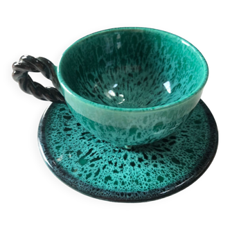 Tasse Marius Giuge Vallauris turquoise