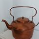 Hammered copper teapot