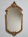 Antique gilded mirror in Louis XVI style with shell decoration 42 x 21 cm