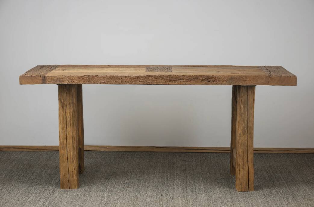 Solid oak dining table