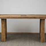 Solid oak dining table