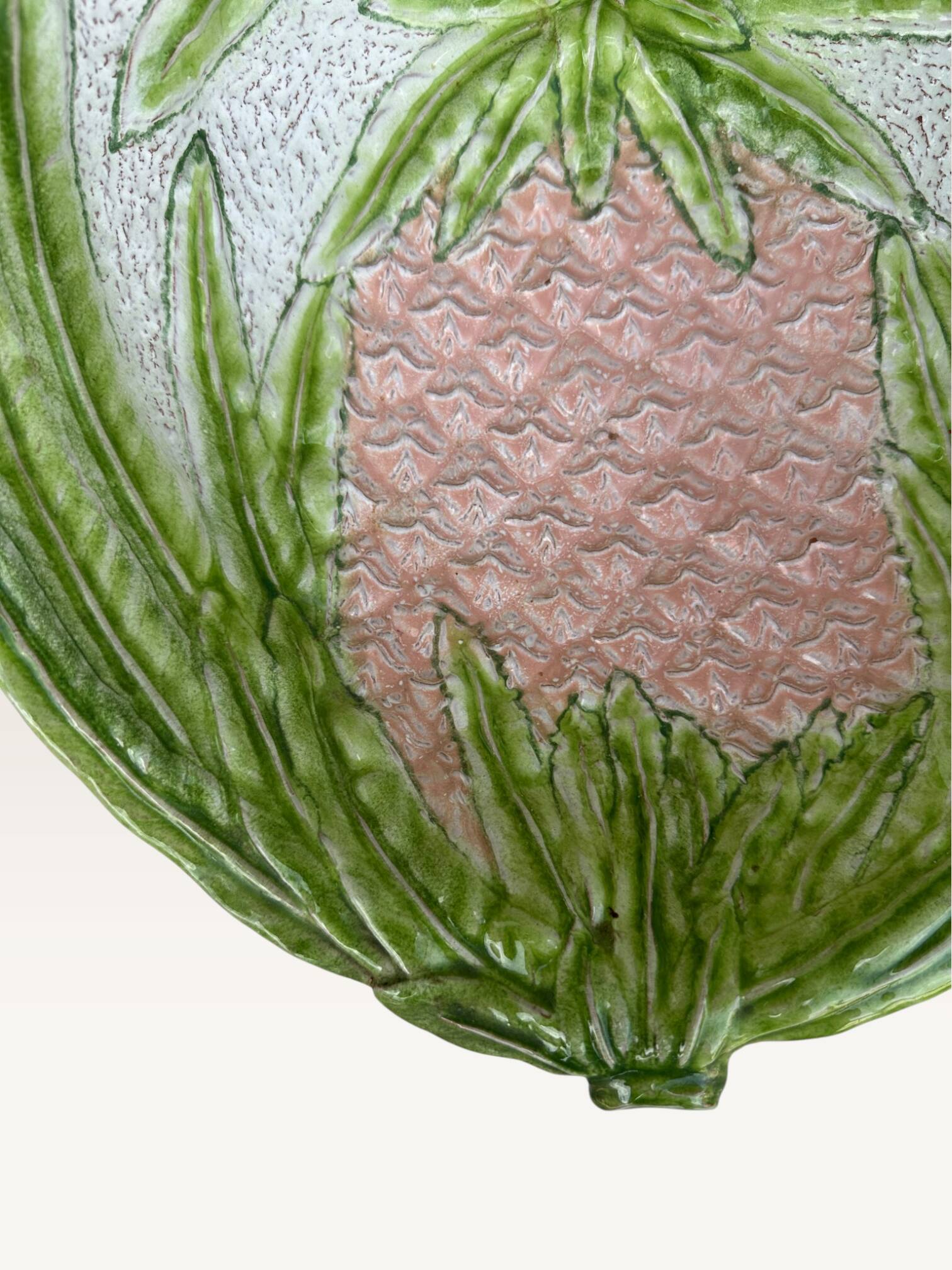 Plat ananas XXL en barbotine