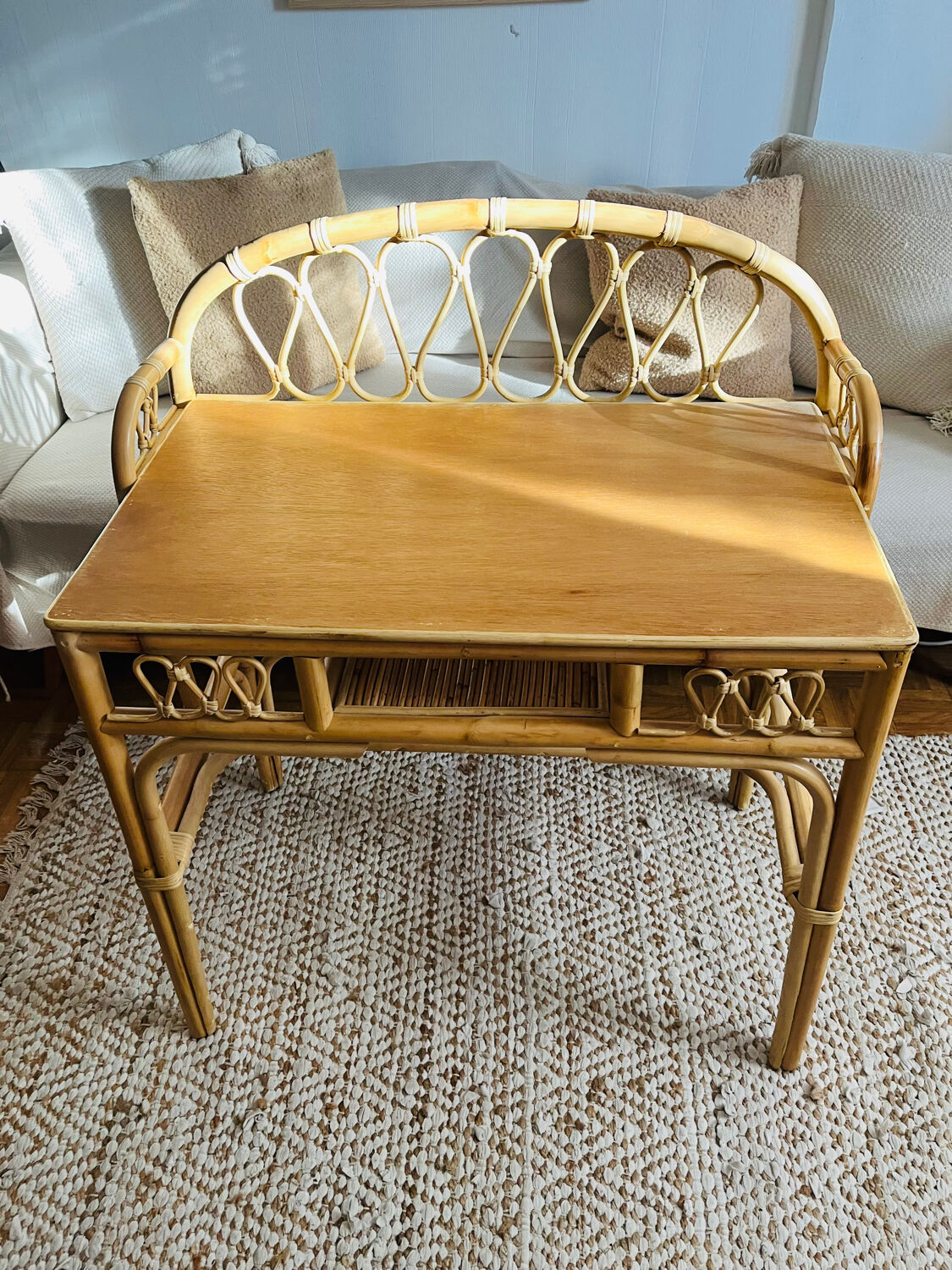 Rattan desk