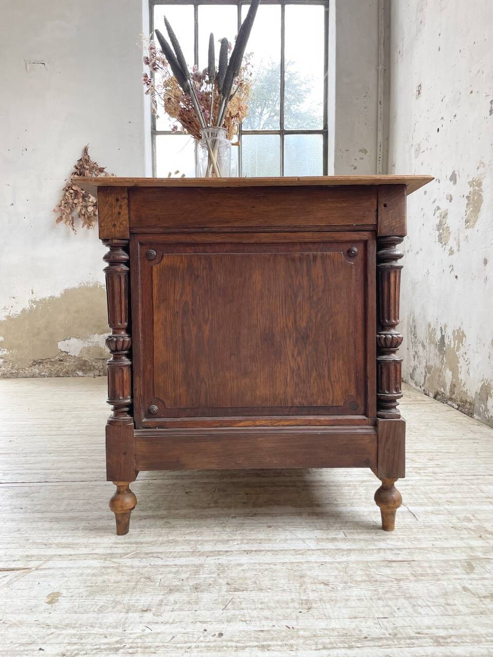 Comptoir en chêne drapier chêne 1900