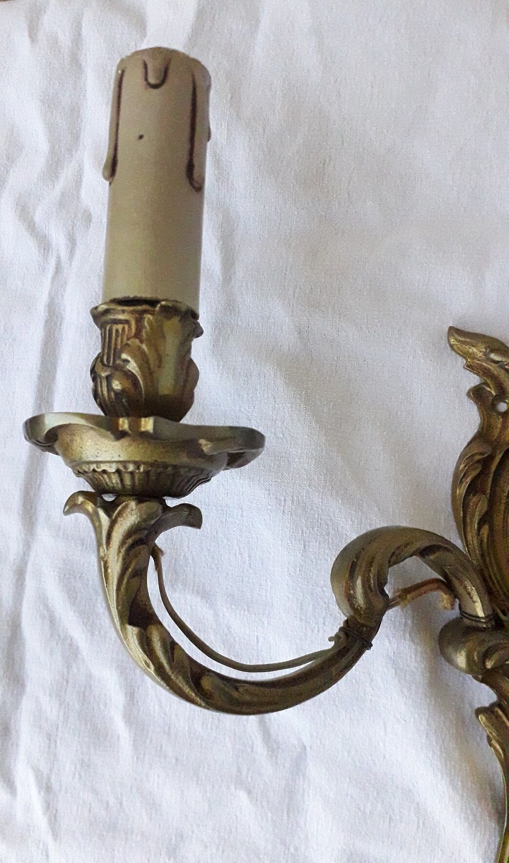 Paire d'appliques bronze