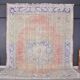 Antique Handmade Vintage Oushak Rug