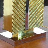 Lampe de table en laiton massif 1970