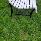 Slatted garden bench