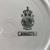 6 dessert plates KG Lunéville. Model "Annecy"