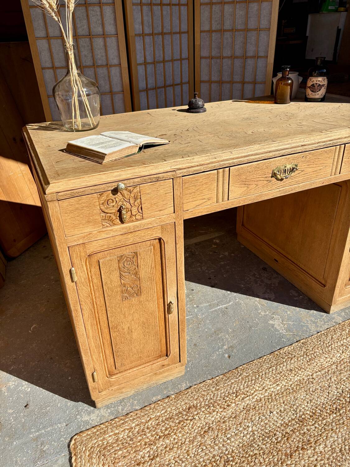 Bureau Art déco en chêne