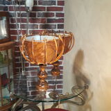 Scandinavian wicker lamps set 1960s