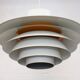 XL Verona Pendant by Svend Middelboe - 1980s Scandinavian  - White/Yellow