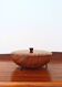 Vintage Tripod Metal Bonbonnière Teak Finish