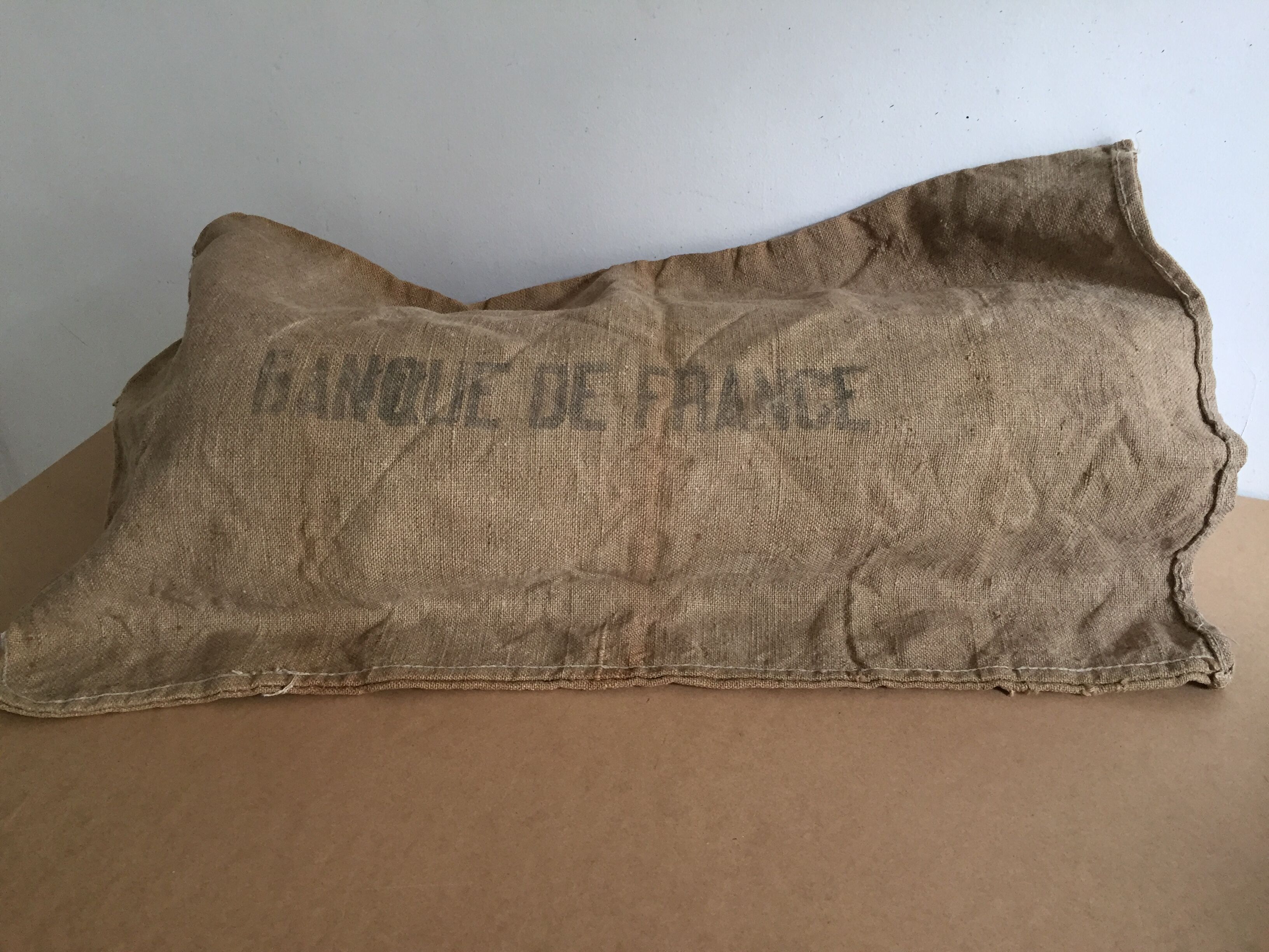 Sac toile de jute "Banque de France"