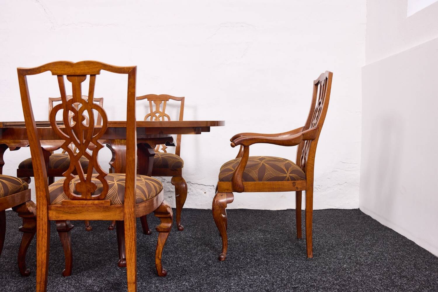 Lajos Kozma, ensemble de 7 pièces baroques Art Déco par Budapest Werkstatten 1920