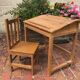 Bureau écolier avec sa chaise en bois