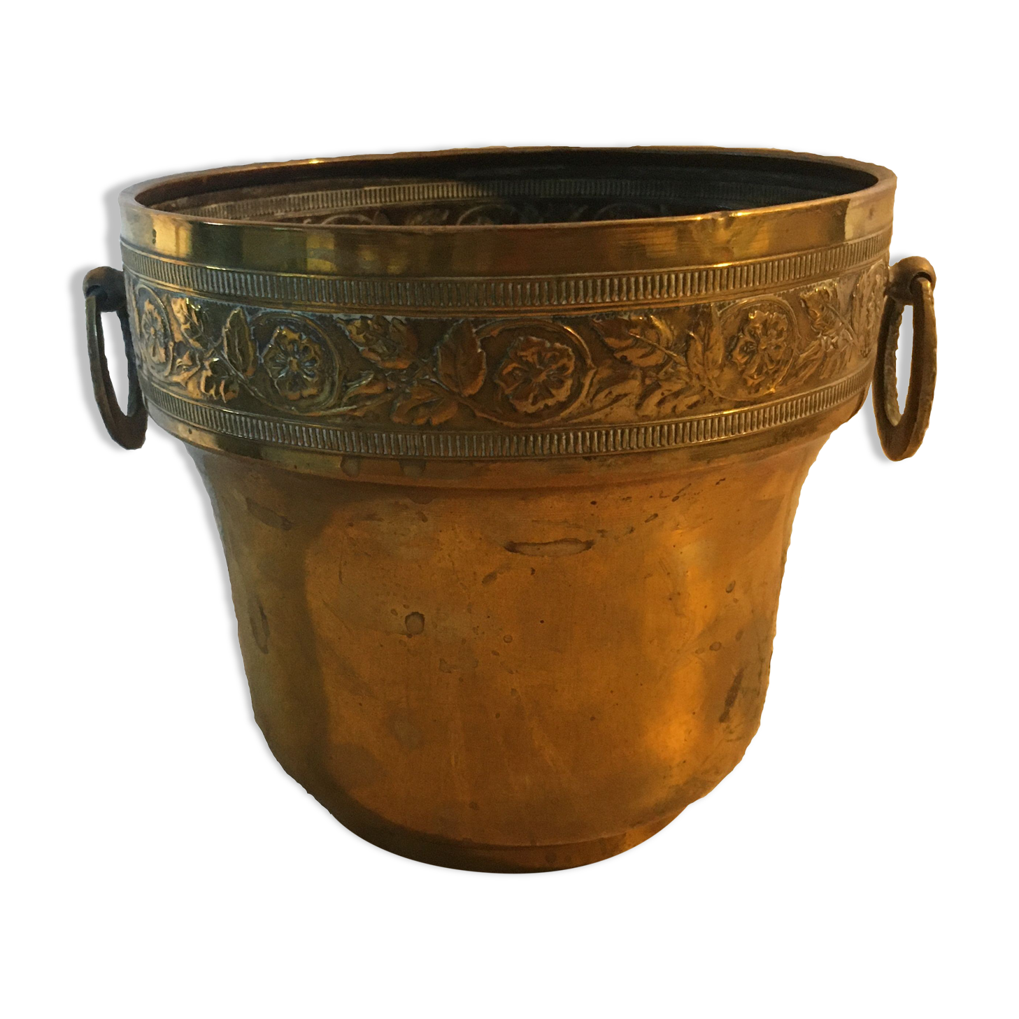 Small brass bucket