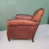 French leather armchair from the 1920