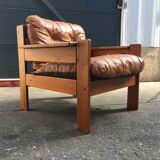 Scandinavian armchair in vintage pine