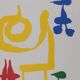 Joan MIRO: A surrealist mother and children, signed lithograph