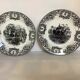 Pair plates Napoléon boch La Louvière Belgium