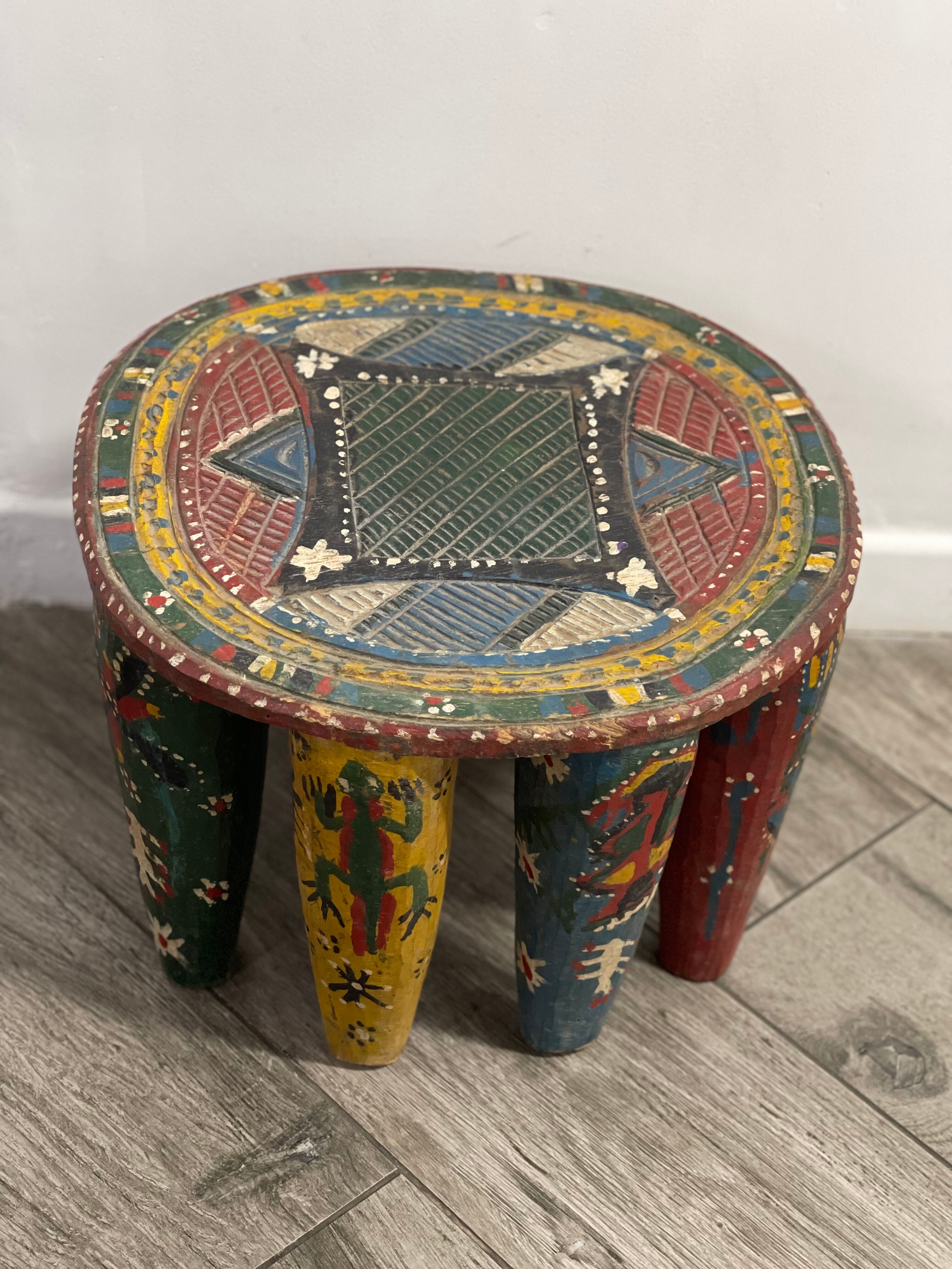 African wooden stool Zindi