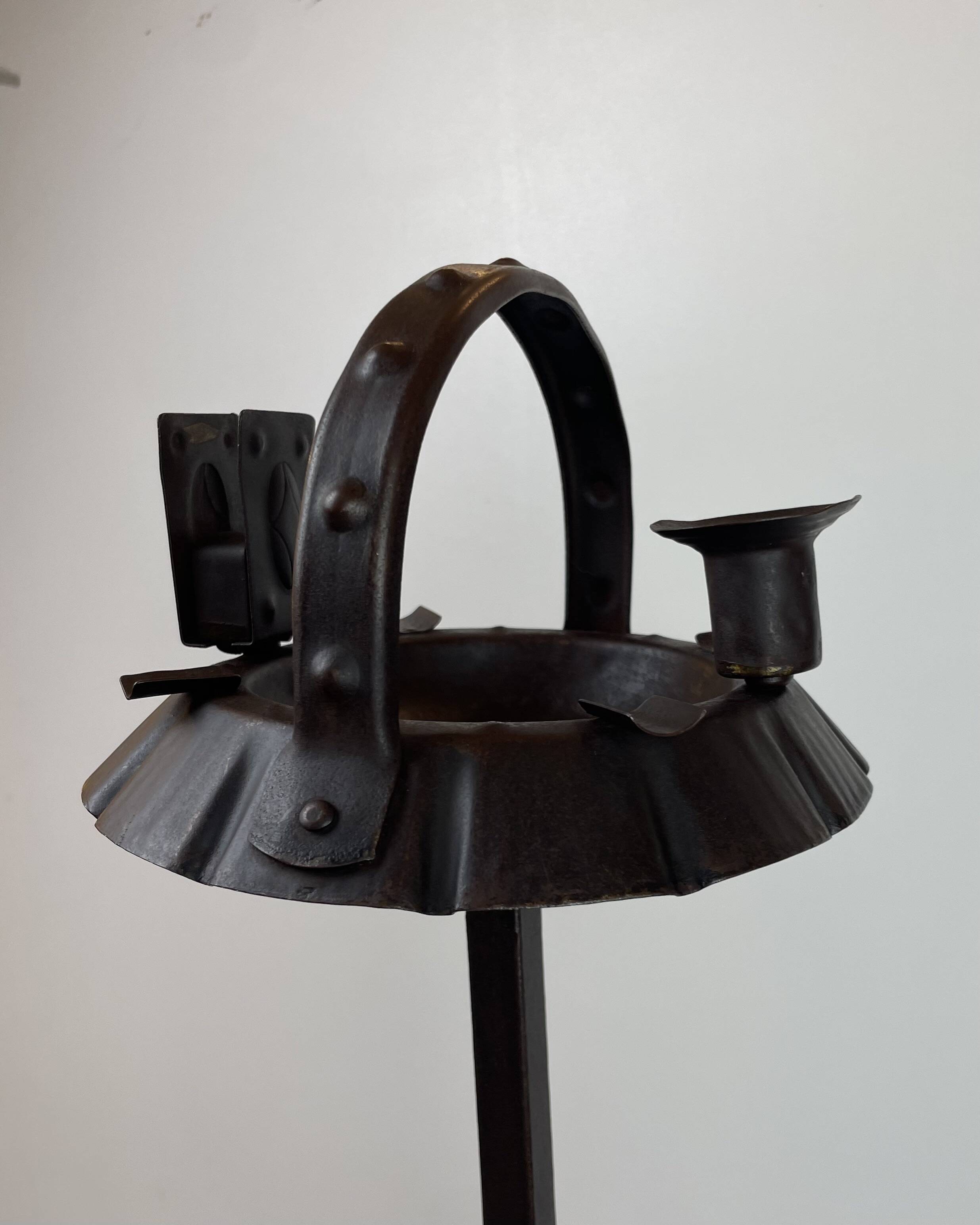 Arts & Crafts Standing Ashtray by Hugo Berger as Goberg, Germany, 1900s