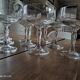 12 coupes à champagne en verre vintage pied galbé