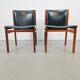Vintage Rosewood Chairs by Tito Agnoli for La Linéa, Italy, 1960, Set of 2