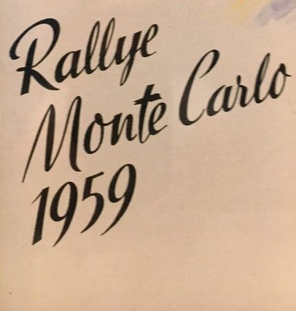 Plate metal advertising Citroën Rallye Monte-Carlo 1959