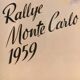 Plate metal advertising Citroën Rallye Monte-Carlo 1959