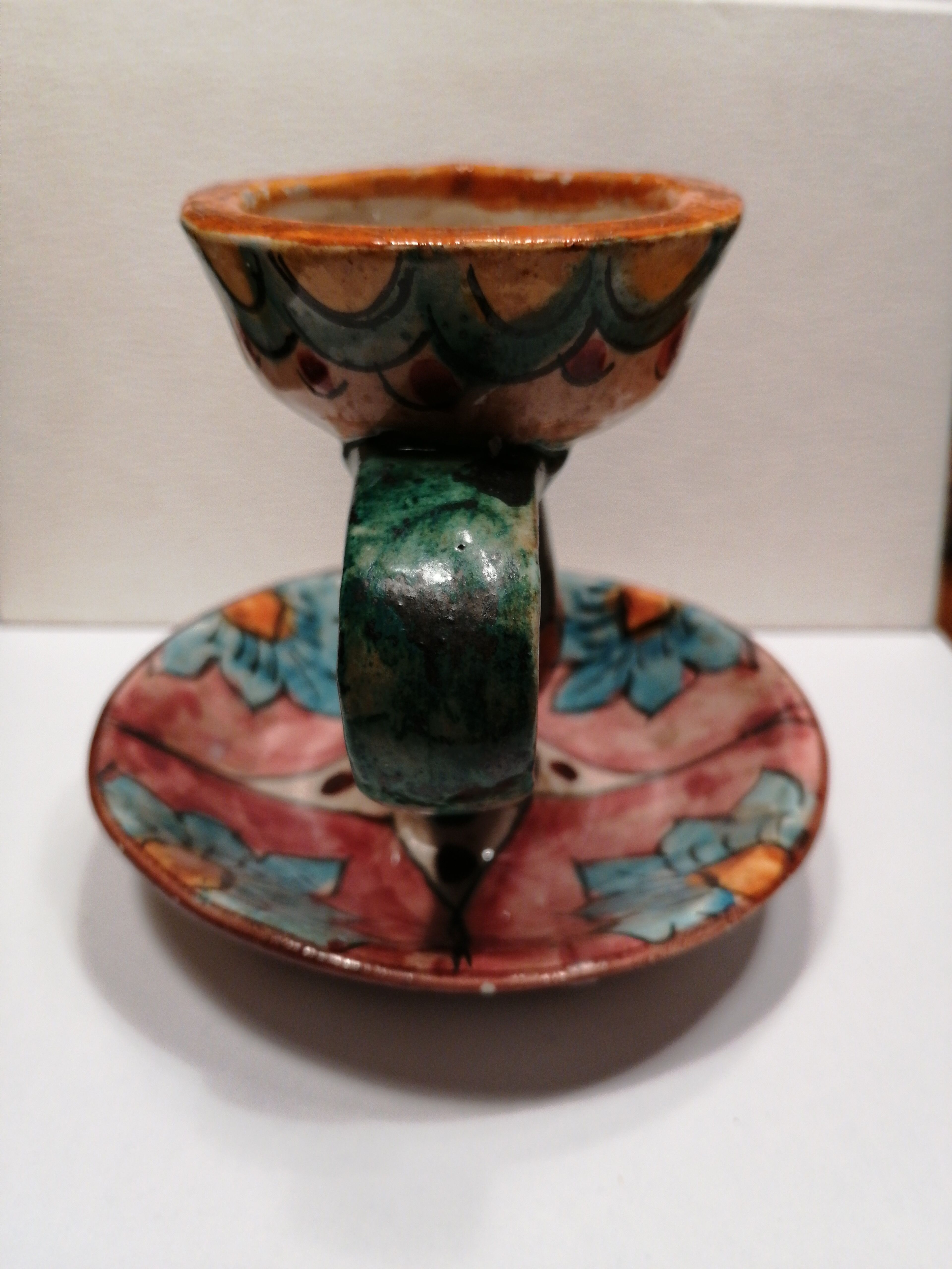 Old candlestick to hand