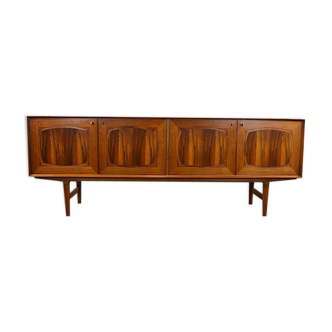 Enfilade scandinave en palissandre de Rio Fredrik A. Kayser 1960