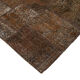 Handwoven anatolian contemporary 204 cm x 302 cm brown patchwork rug