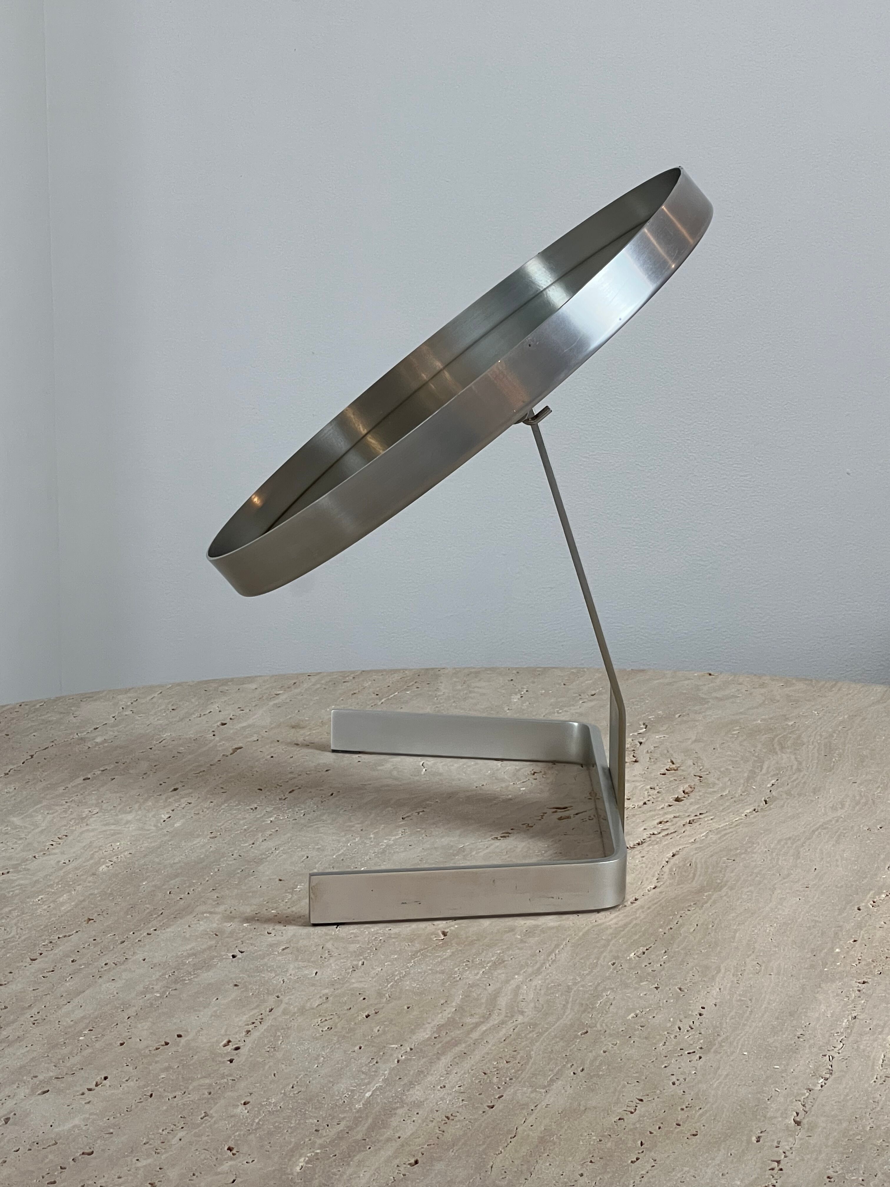 Circular mirror by Pierre Vandel France 70s 47x44cm