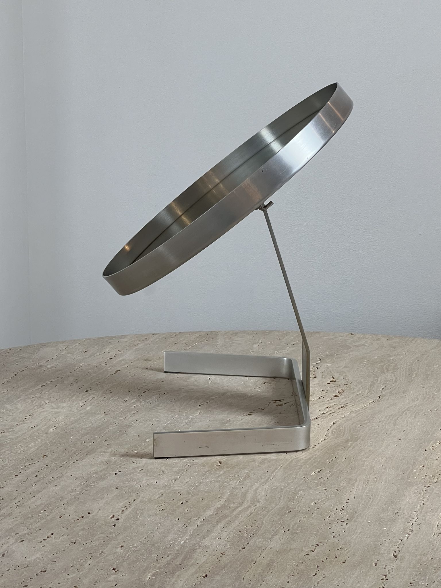 Circular mirror by Pierre Vandel France 70s 47x44cm