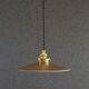 old opaline pendant light painted gold, delivered with new cable and socket