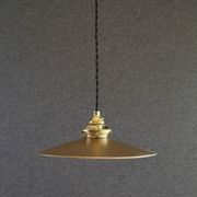 suspension opaline ancienne peinte en doré, livrée avec cable et douille neufs
