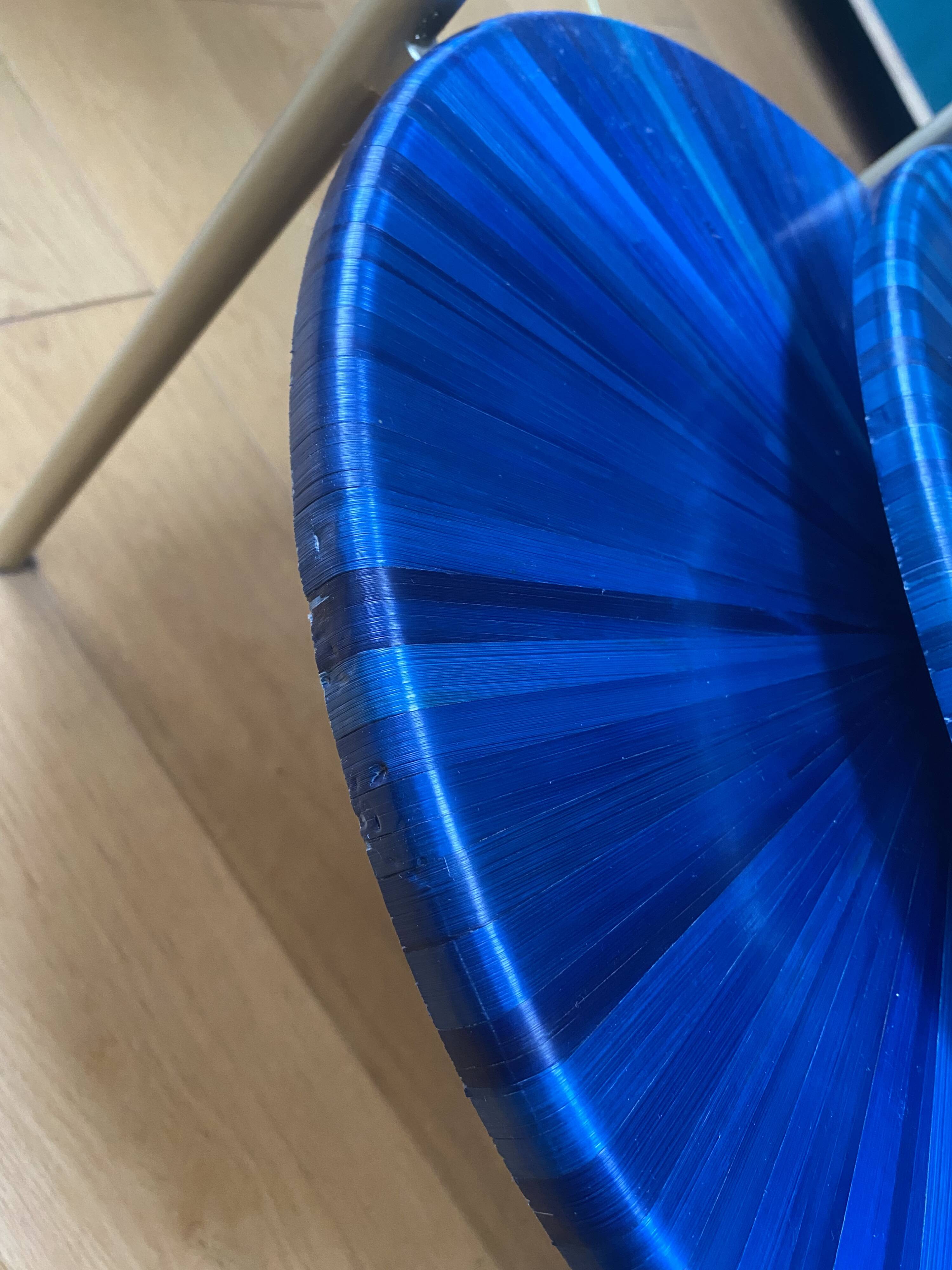 Straw marquetry nesting tables