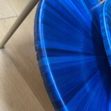 Straw marquetry nesting tables