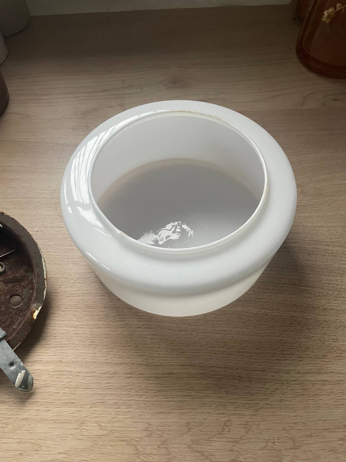 Opaline ceiling light, 1960s