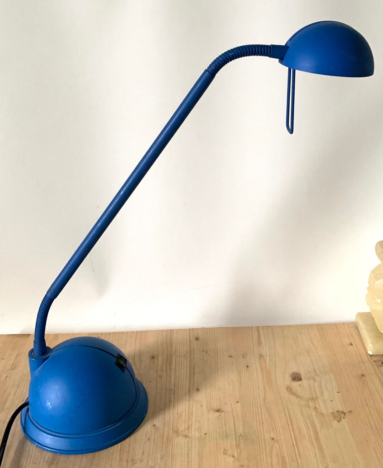 Blue desk lamp