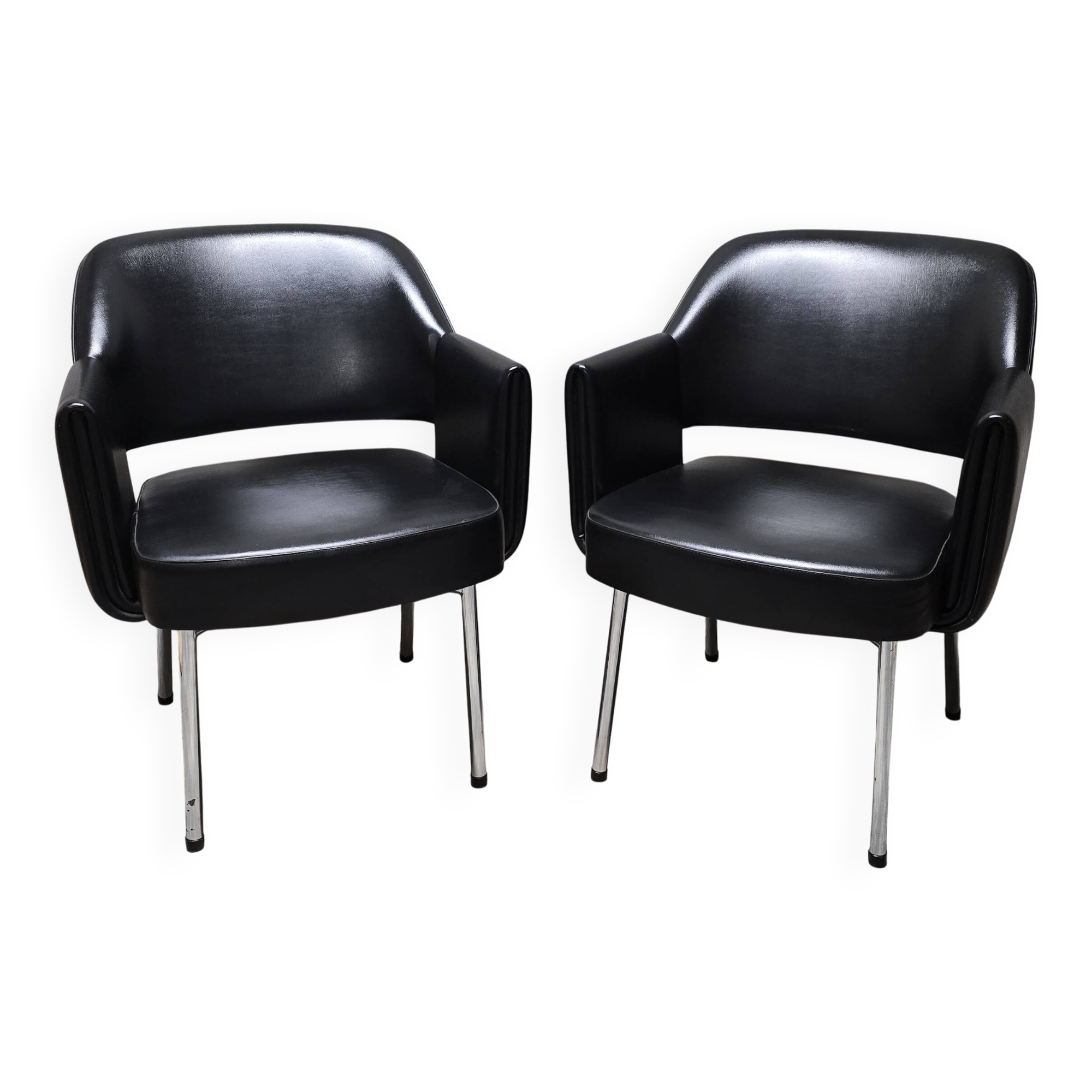 Paire de fauteuils Deauville, Marc et Pierre Simon pour AIRBORNE 1960