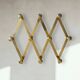 Brass accordion coat rack