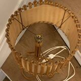 1950s tripod rattan lamp H47