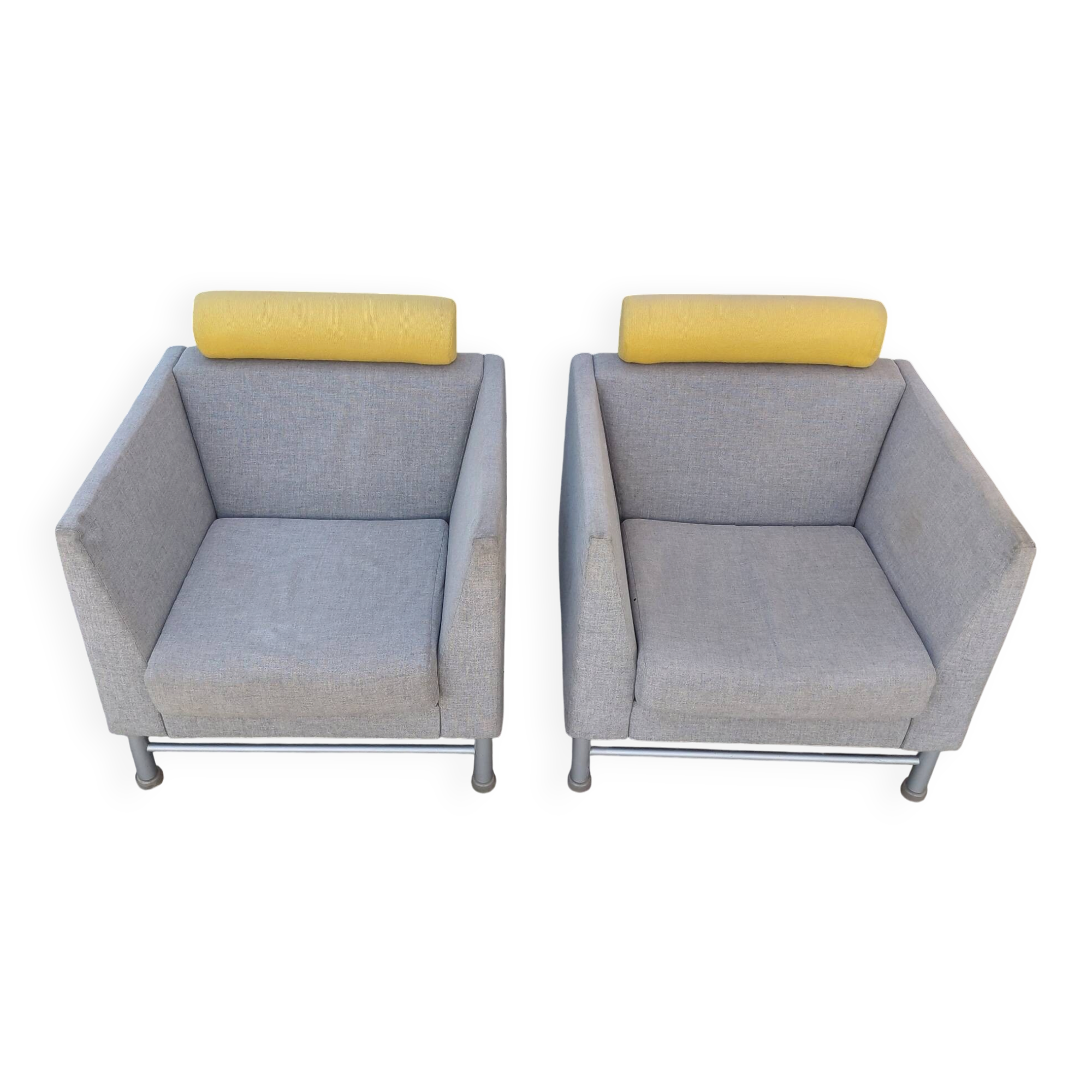 Pair of East Side armchairs by Ettore Sottsass for Knoll