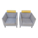 Pair of East Side armchairs by Ettore Sottsass for Knoll