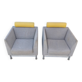 Pair of East Side armchairs by Ettore Sottsass for Knoll