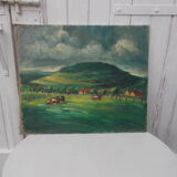 Oil painting on canvas pre 46 X 55.5